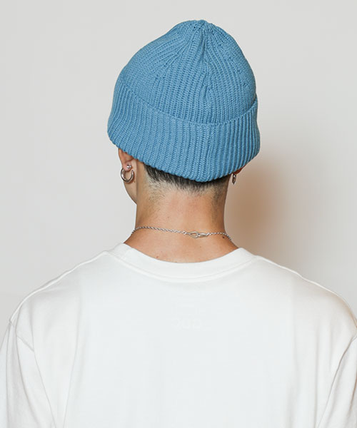 モデル頭囲：58.5cm 着用サイズ：ONESIZE