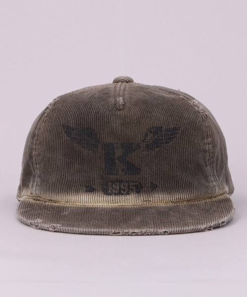 KAMIYA x CA4LA K-WING DISTRESSED CAP KHAKI ONESIZE