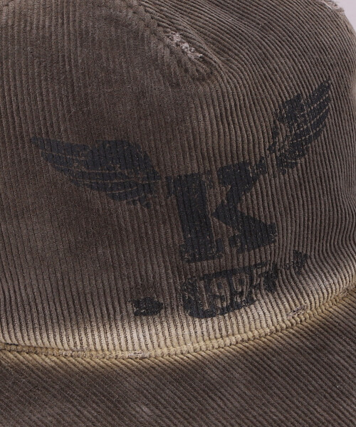 KAMIYA x CA4LA K-WING DISTRESSED CAP KHAKI ONESIZE