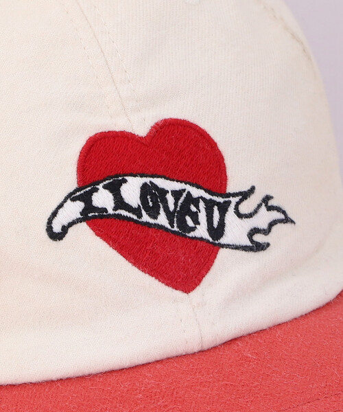 KAMIYA x CA4LA I LOVE U DISTRESSED CAP BLUE ONESIZE