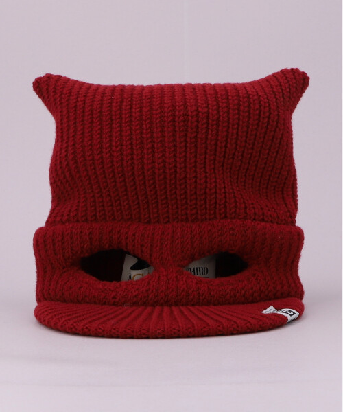 Maison MIHARA YASUHIRO x CA4LA EAR KNIT CAP RED ONESIZE