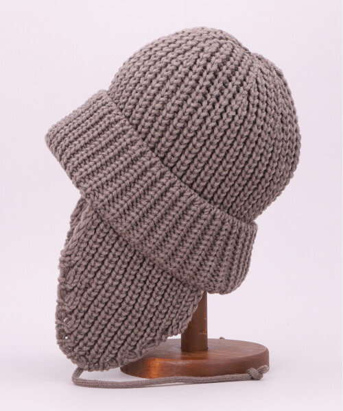 VICTIM x CA4LA EAR FLAP KNIT CAP BLACK ONESIZE