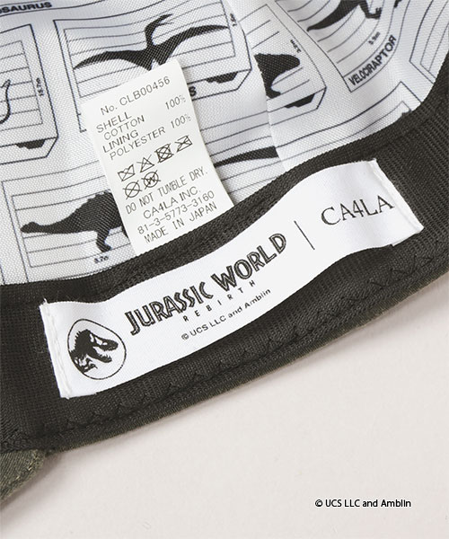 JURASSIC WORLD｜CA4LA CAP BEIGE ONESIZE
