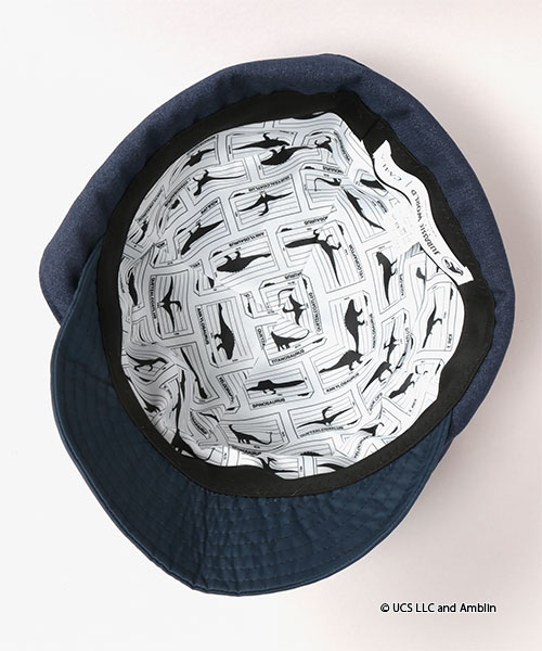 JURASSIC WORLD｜CA4LA FLIGHT CAP BLACK ONESIZE