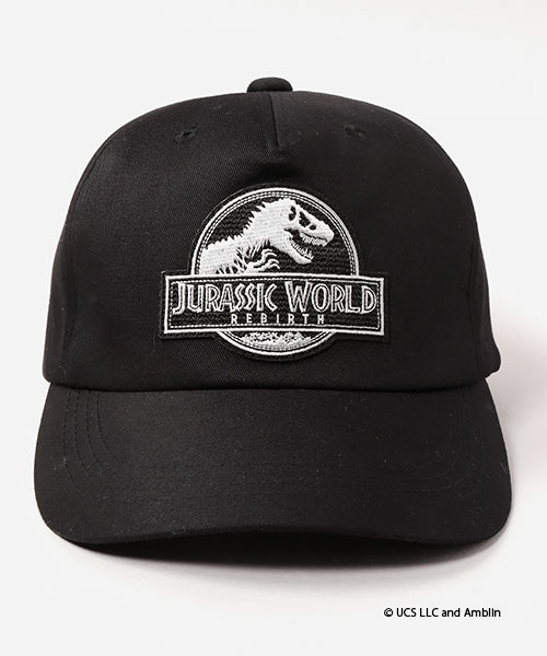 JURASSIC WORLD｜CA4LA EMBLEM CAP BLACK ONESIZE