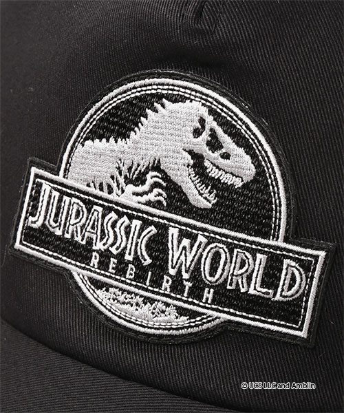 JURASSIC WORLD｜CA4LA EMBLEM CAP BLACK ONESIZE