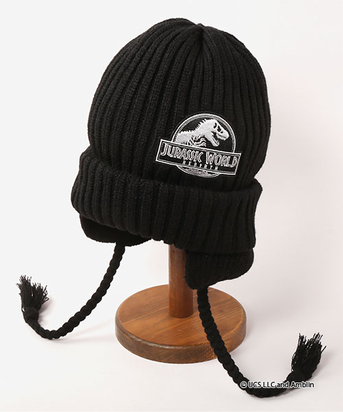 JURASSIC WORLD｜CA4LA KNIT CAP BLACK ONESIZE