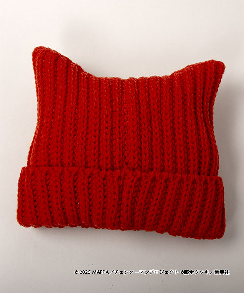 チェンソーマン x CA4LA KNITCAP RED ONESIZE