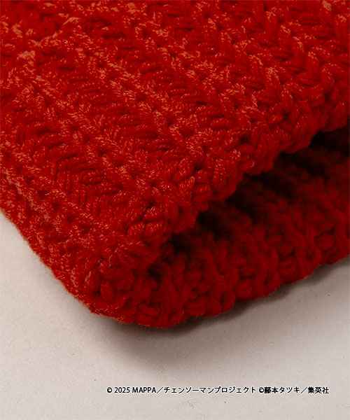 チェンソーマン x CA4LA KNITCAP RED ONESIZE
