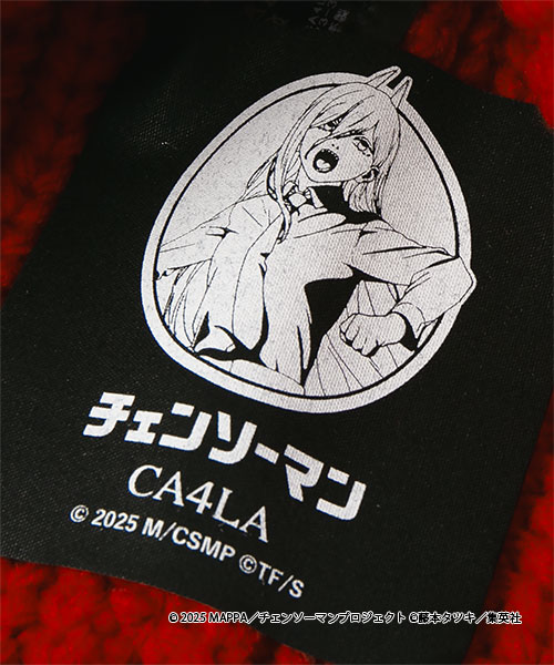 チェンソーマン x CA4LA KNITCAP RED ONESIZE