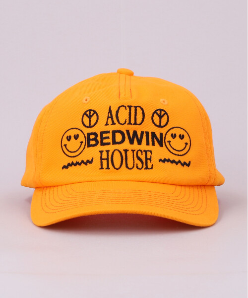 BEDWIN x CA4LA Ex. BASEBALL CAP DROP OUT ORANGE ONESIZE
