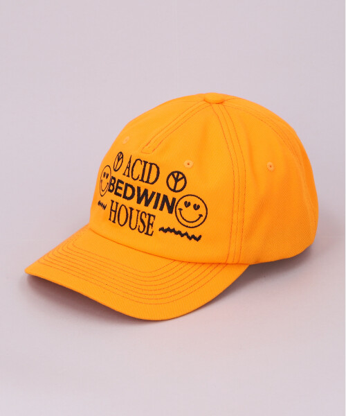 BEDWIN x CA4LA Ex. BASEBALL CAP DROP OUT ORANGE ONESIZE