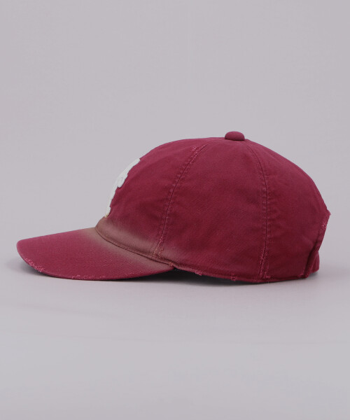 KAMIYA x CA4LA DISTRESSED KMY CAP RED ONESIZE