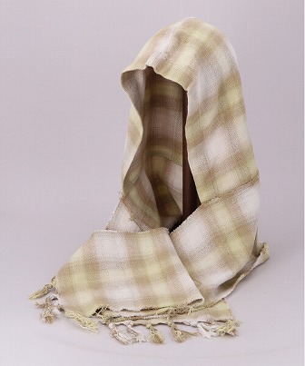 KAMIYA x CA4LA HOODED CHECKED STOLE