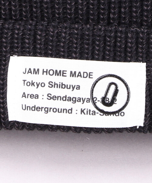 JAM HOME MADE x CA4LA JAM SHOP TURN KNIT CAP BLACK ONESIZE