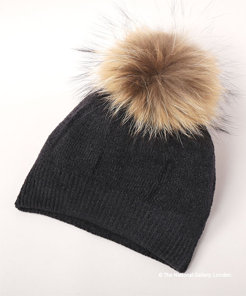 THE NATIONAL GALLERY LONDON x CA4LA KNIT CAP(ONESIZE BLACK