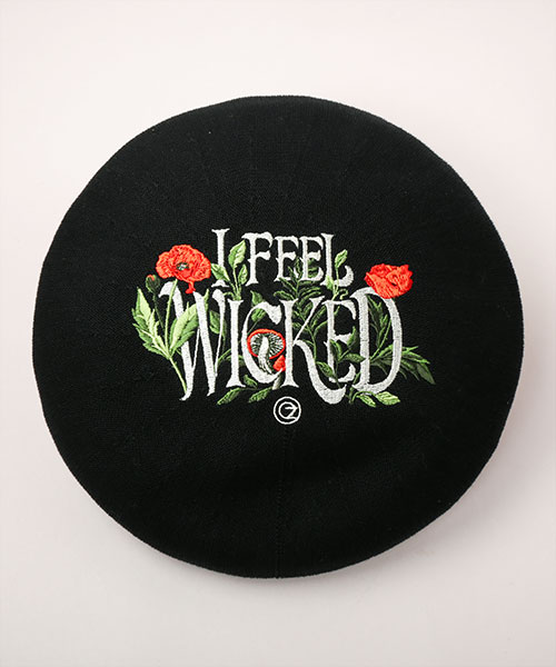 WICKED : FOR GOOD | CA4LA ELPHABA MOTIF BERET BLACK ONESIZE