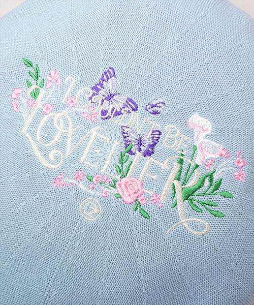 WICKED : FOR GOOD | CA4LA GLINDA MOTIF BERET LIGHT BLUE ONESIZE