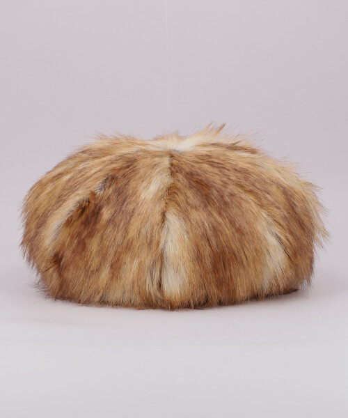 KAMIYA x CA4LA Faux Fur Newsboy Cap BROWN ONESIZE