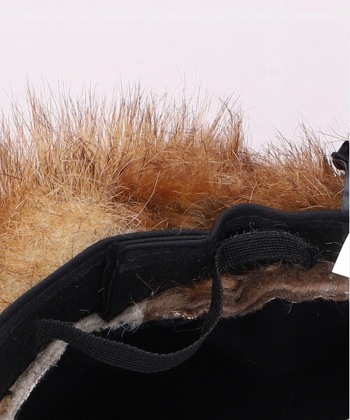 KAMIYA x CA4LA Faux Fur Newsboy Cap BROWN ONESIZE