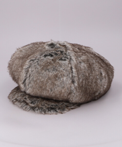 KAMIYA x CA4LA Faux Fur Newsboy Cap BROWN ONESIZE