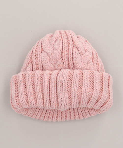 eLfinFolk x CA4LA Bulky Cable Beanie PINK 54