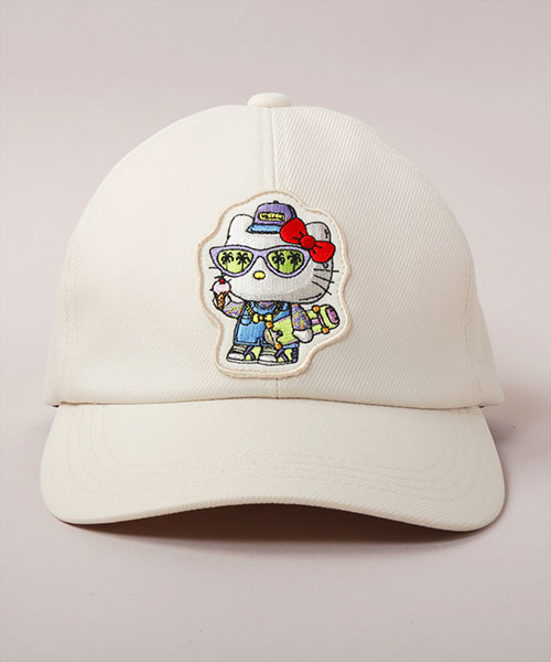 MULGA x SANRIO CHARACTERS | CA4LA HELLO KITTY CAP OFF WHITE ONESIZE