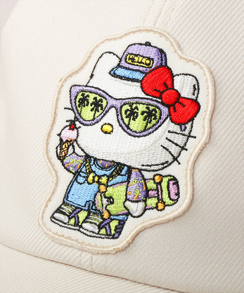 MULGA x SANRIO CHARACTERS | CA4LA HELLO KITTY CAP OFF WHITE ONESIZE