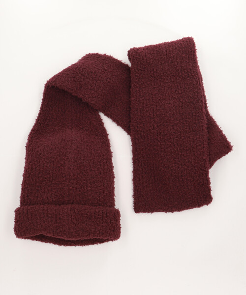 Maison MIHARA YASUHIRO x CA4LA KNITCAP SCARF WINE RED ONESIZE