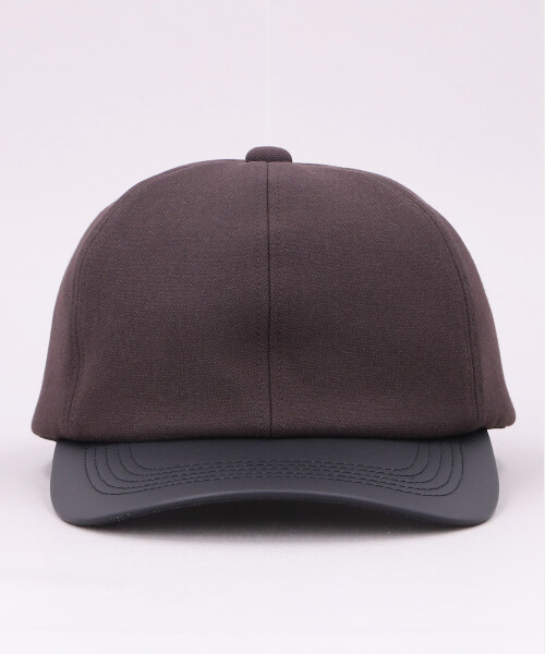 VICTIM x CA4LA LEATHER B.B CAP BLACK ONESIZE
