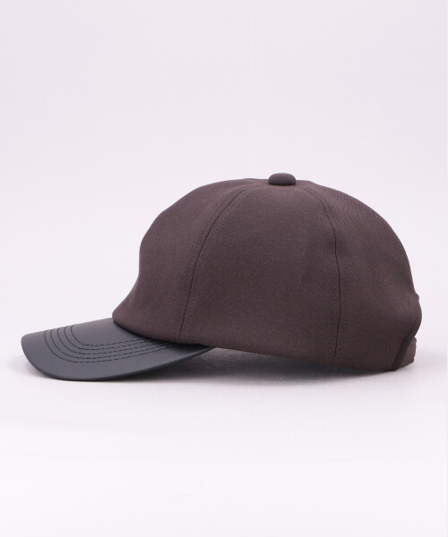 VICTIM x CA4LA LEATHER B.B CAP BLACK ONESIZE