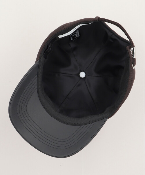 VICTIM x CA4LA LEATHER B.B CAP BLACK ONESIZE