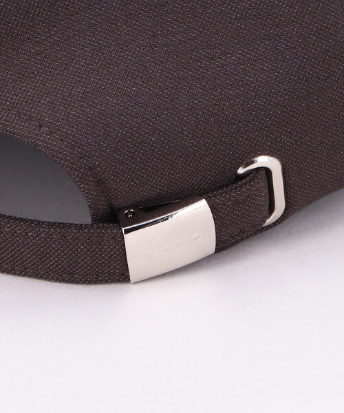VICTIM x CA4LA LEATHER B.B CAP BLACK ONESIZE