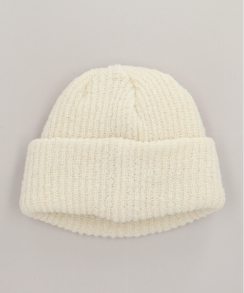 VICTIM x CA4LA BIG KNIT CAP WHITE ONESIZE