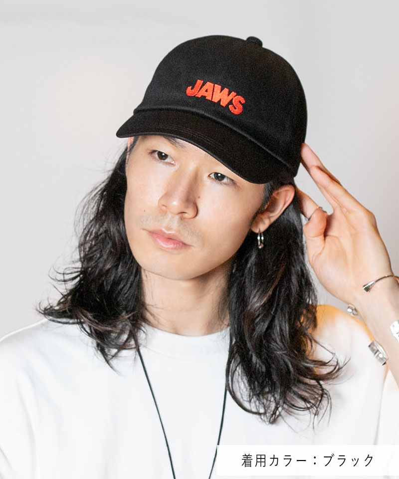 JAWS 6PANEL CAP BLACK ONESIZE