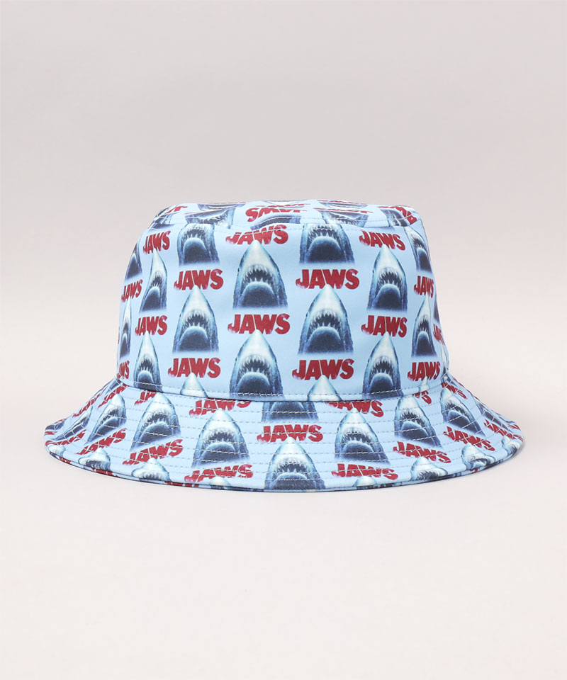 JAWS PATTERN BUCKET HAT BLUE ONESIZE