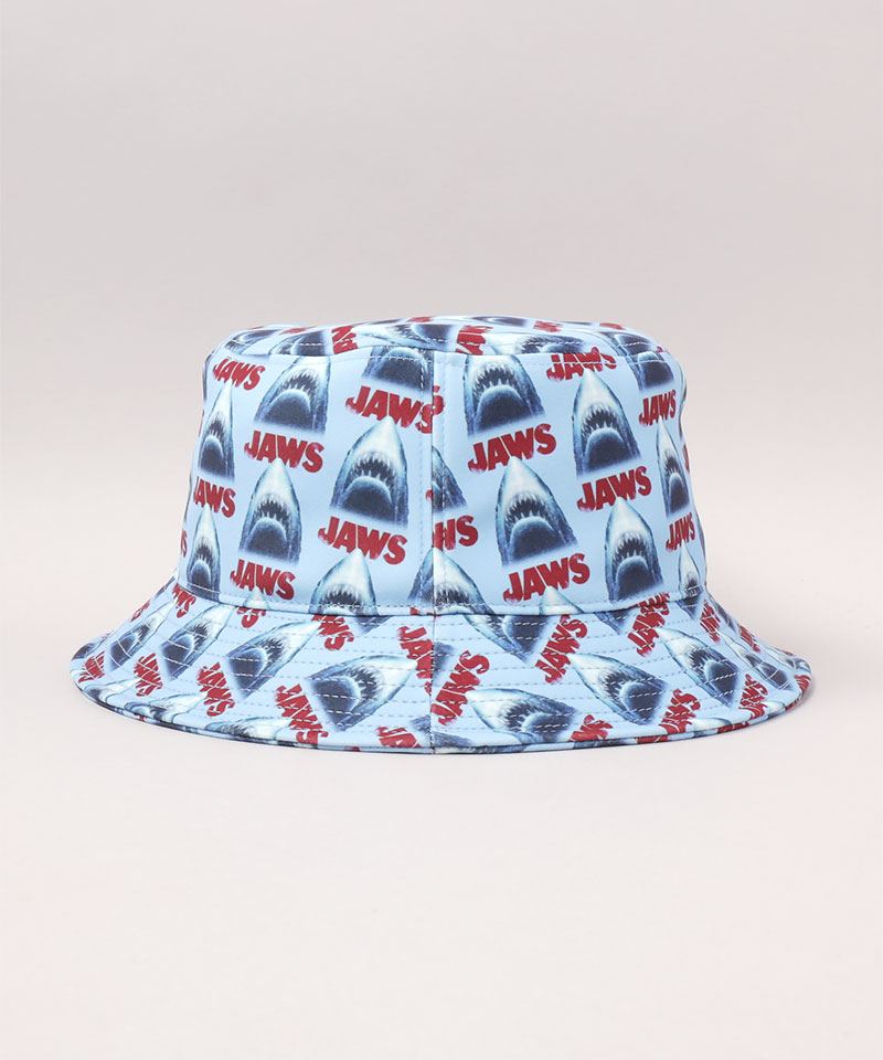 JAWS PATTERN BUCKET HAT BLUE ONESIZE