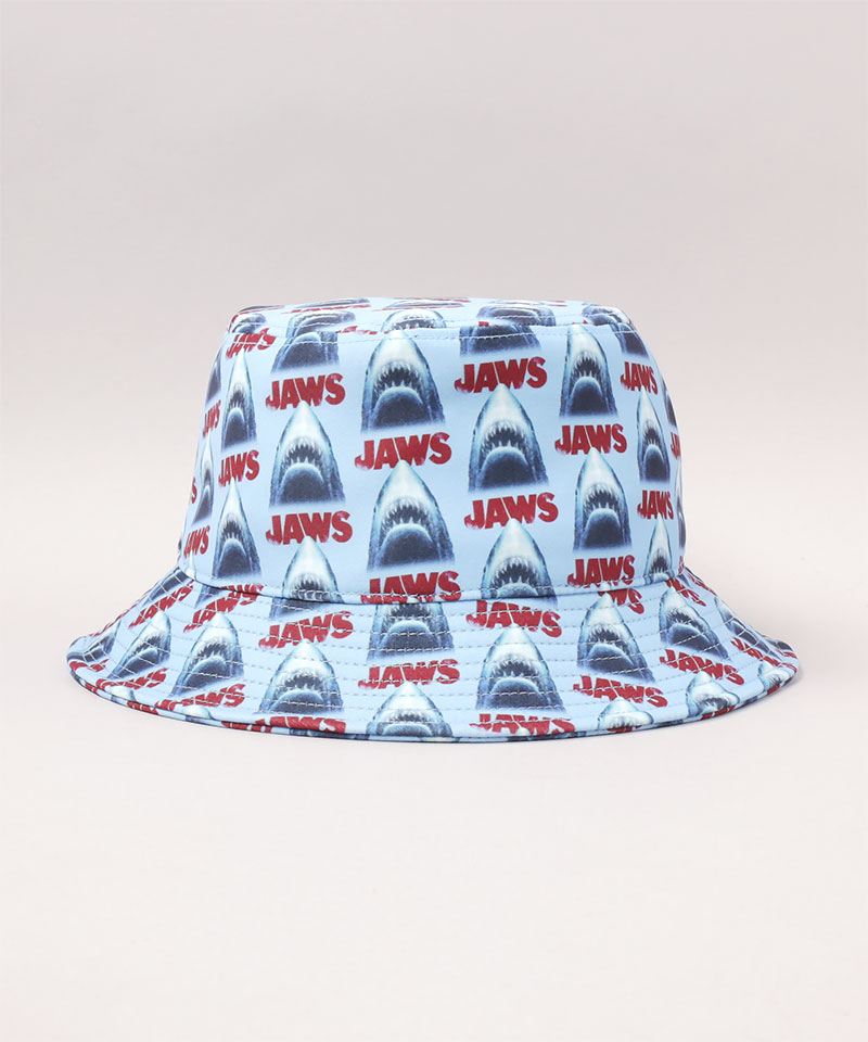 JAWS PATTERN BUCKET HAT BLUE ONESIZE