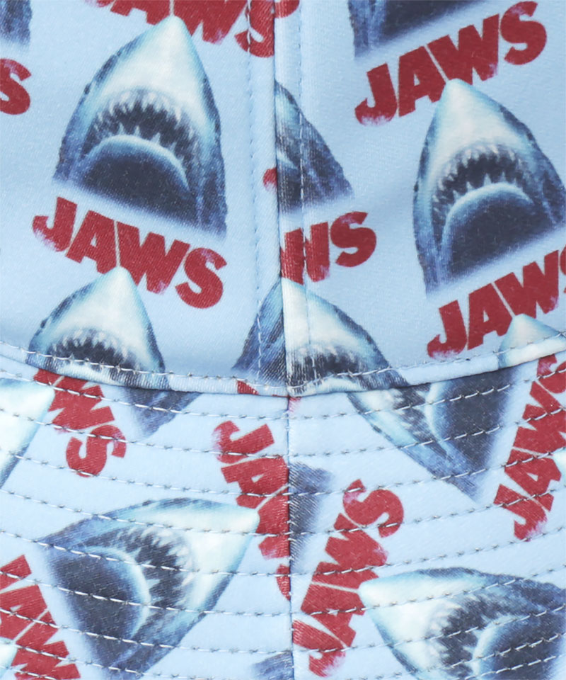 JAWS PATTERN BUCKET HAT BLUE ONESIZE