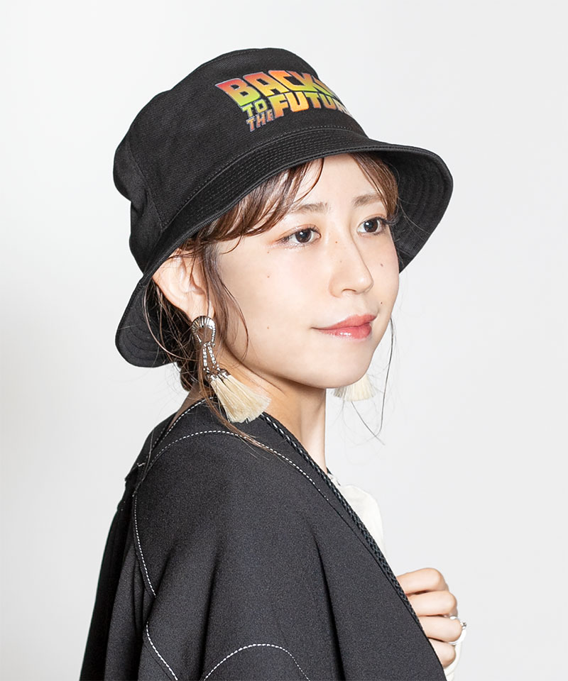 BACK TO THE FUTURE BUCKET HAT BLACK ONESIZE