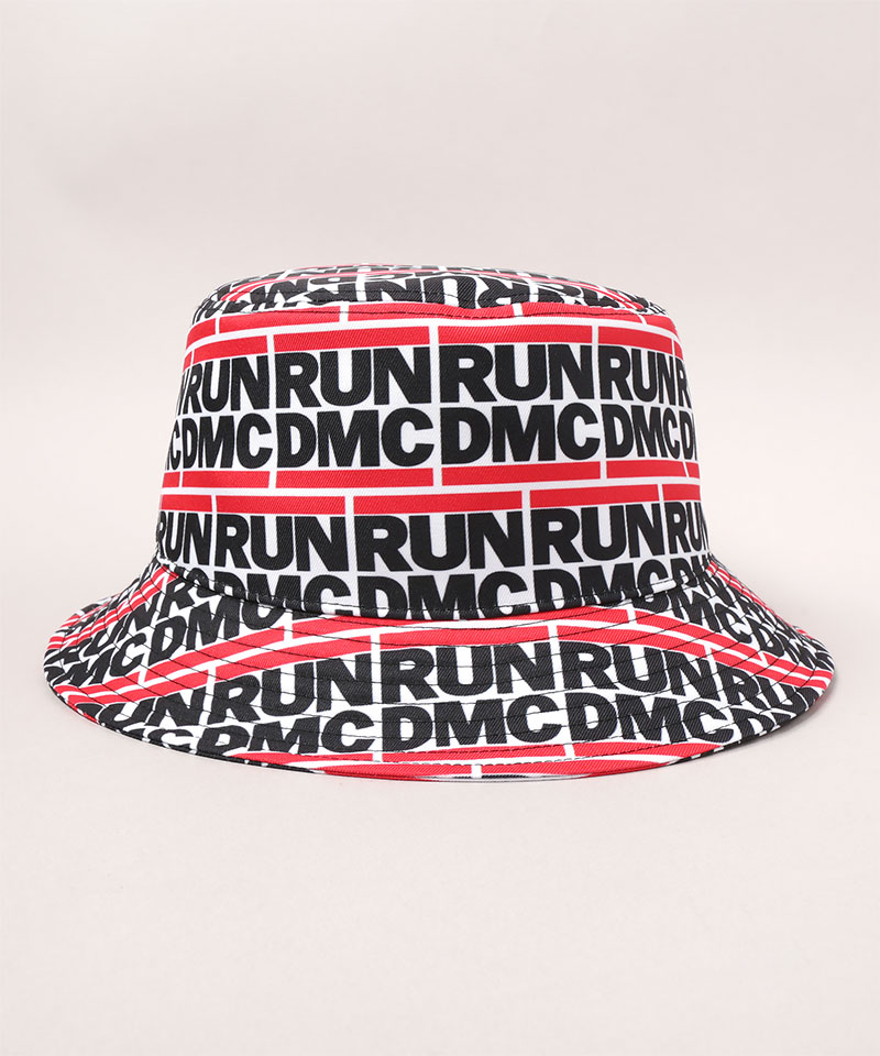 RUN DMC PATTERN BUCKET HAT MIX ONESIZE