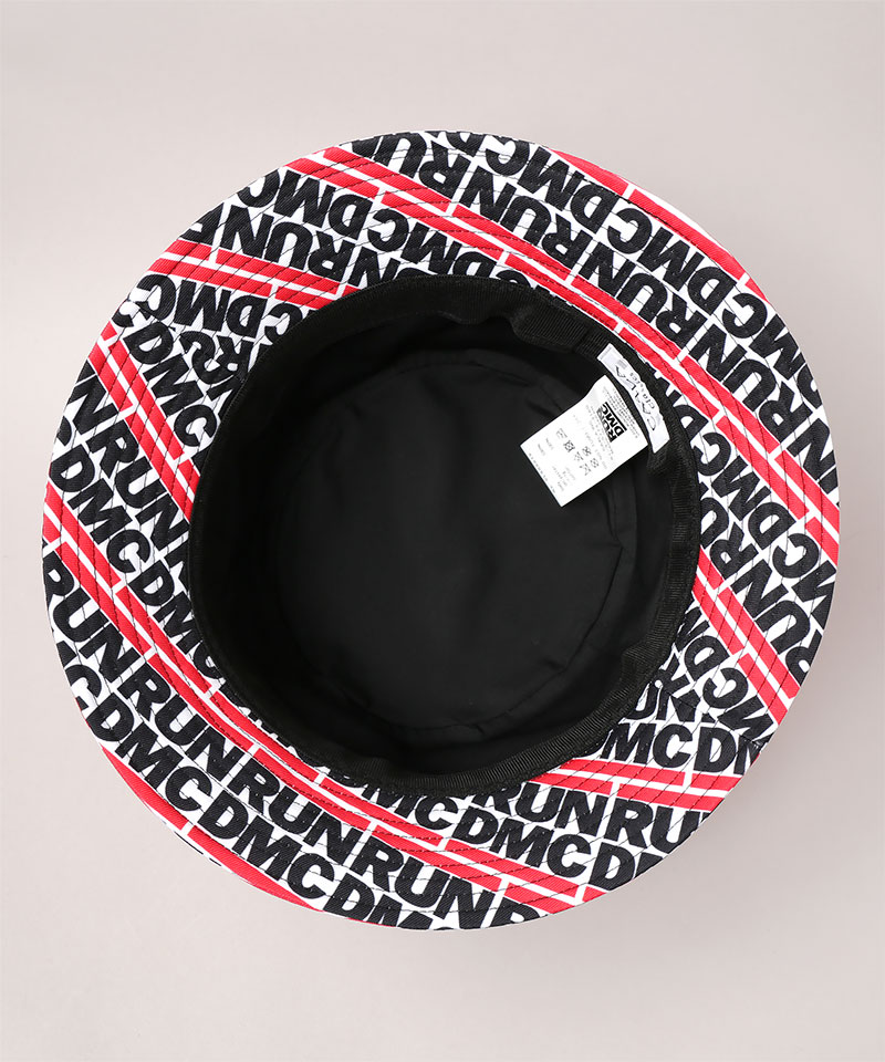 RUN DMC PATTERN BUCKET HAT MIX ONESIZE