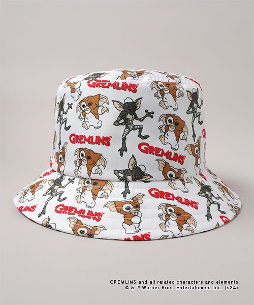 GREMLINS PATTERN HAT WHITE ONESIZE