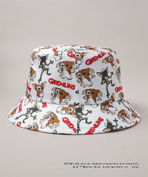 GREMLINS PATTERN HAT WHITE ONESIZE