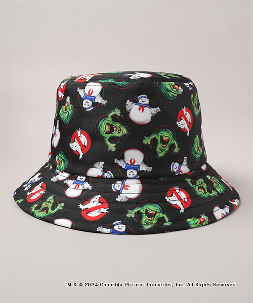 GHOSTBUSTERS PATTERN HAT BLACK ONESIZE