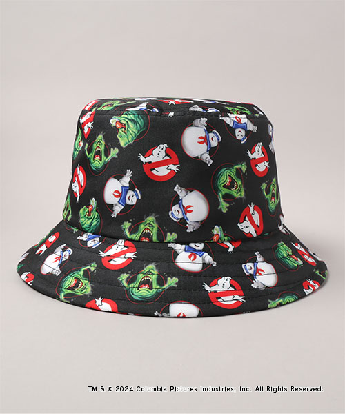 GHOSTBUSTERS PATTERN HAT BLACK ONESIZE