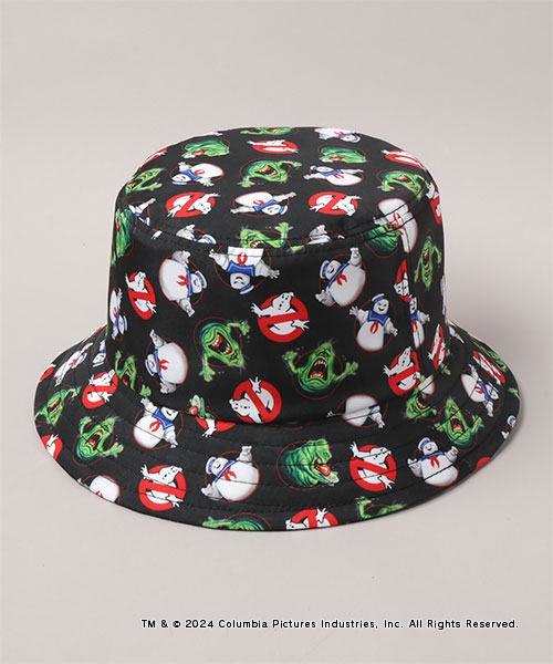 GHOSTBUSTERS PATTERN HAT BLACK ONESIZE