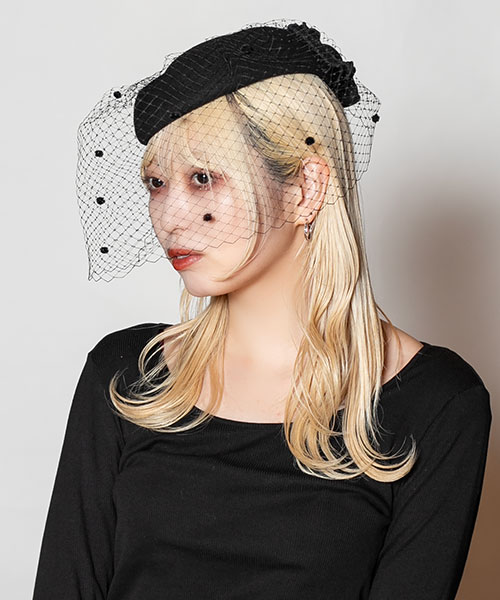 モデル頭囲：58cm 着用サイズ：ONESIZE