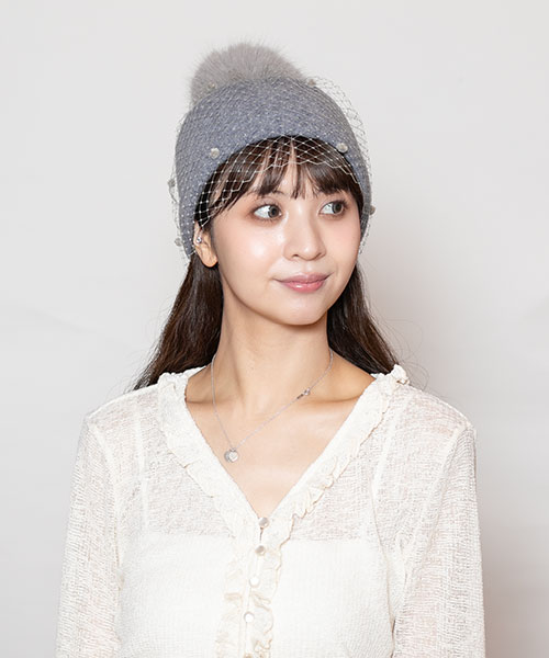 モデル頭囲：56cm 着用サイズ：ONESIZE