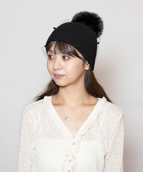 モデル頭囲：56cm 着用サイズ：ONESIZE
